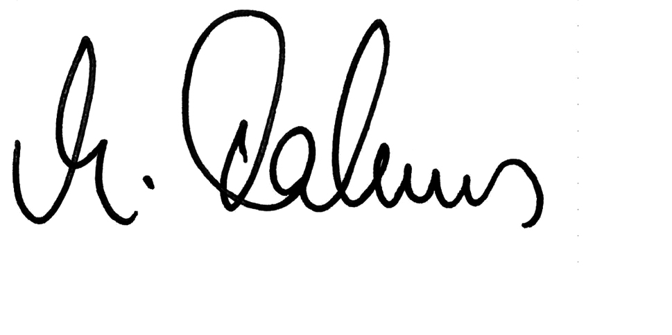 Unterschrift von Mathias Dahms
